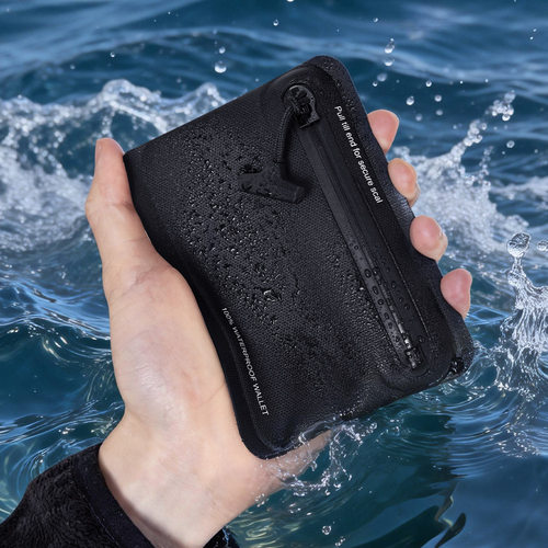 户外IPX8防水钱包轻量化钥匙包TPU潜水游泳气密袋拉链防水卡包套