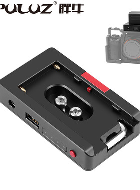 PULUZ胖牛 摄影机兔笼NPF970电池供电底座 适用索尼佳能尼康