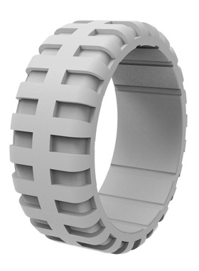 透气款轮胎纹硅胶戒指欧美运动指环户外运动迷彩潮男小红书网红款