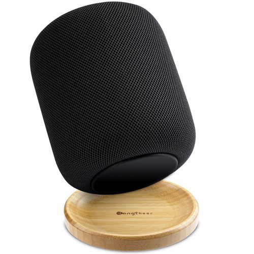 适用于Homepod1代HomePod 2代的竹制品音响脚垫，防滑增高底座