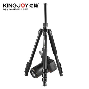 反相机三角架直播 专业摄影支架 劲捷G555板扣支架 三脚架云台套装
