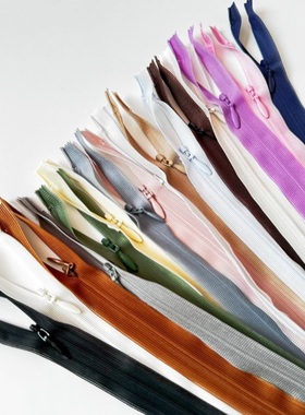 现货正宗YKK2号（2CC)蕾丝边隐形拉链60CM水滴头裙子满包邮多色