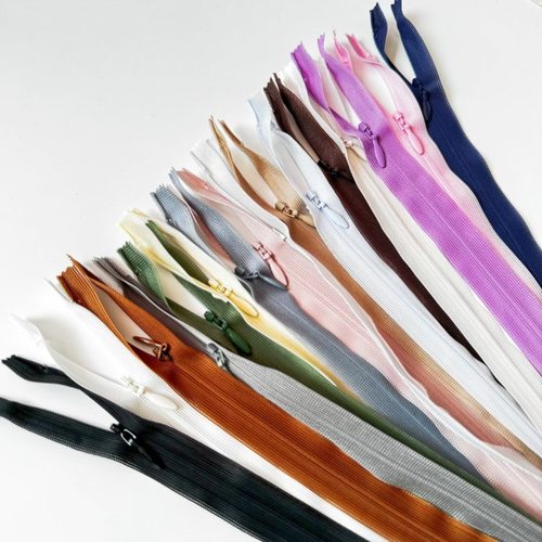 现货正宗YKK2号（2CC)蕾丝边隐形拉链60CM水滴头裙子满包邮多色