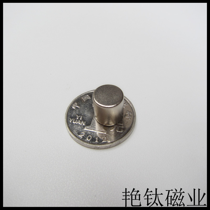 稀土永磁铁钕铁硼强力磁铁超强磁铁吸铁石磁钢圆形强磁D10x10mm