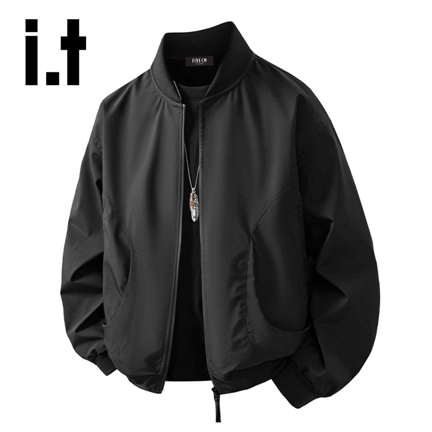 it :5cm/FIVECM冲锋衣夹克男士春秋季新款宽松休闲潮流飞行员外套