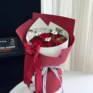 情人节尖角英文圆舞曲定型片花束内衬造型神器鲜花包装纸diy材料