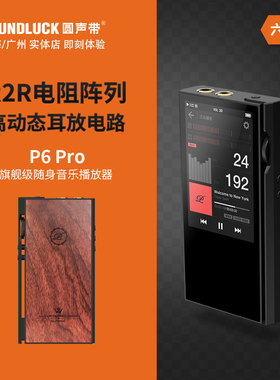 精奢乐彼P6Pro旗舰R2R高清DSD发烧随身HIFI音乐播放器 圆声带行货