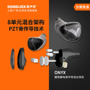Noble黑玛瑙ONYX圈铁静电骨传导混合单元 圆声带行货 HiFi入耳机塞