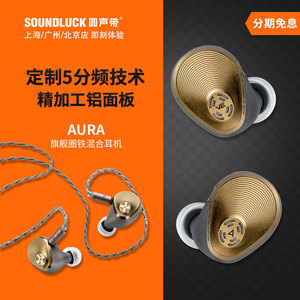 Iriver/艾利和AURA旗舰VE联名限量圈铁混合入耳式耳机 圆声带行货
