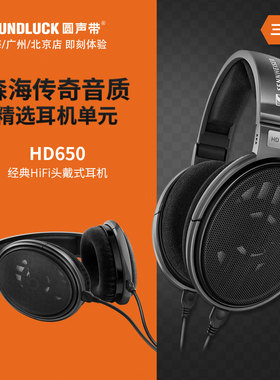 SENNHEISER/森海塞尔HD650爱尔兰黑盒经典头戴HiFi耳机圆声带行货