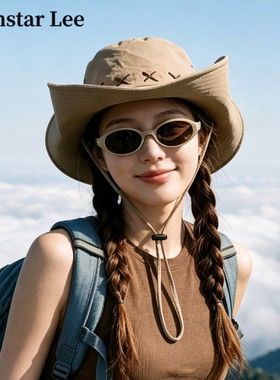 西部牛仔帽女夏季户外遮阳防晒