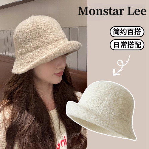 ins风纯色甜美渔夫帽MonstarLee