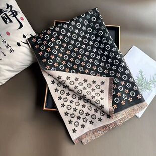 围巾女秋冬季时尚新款加厚保暖围脖韩版仿羊绒披肩学生两用百搭
