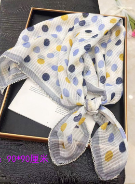 春秋棉麻丝巾女夏天防晒围巾头巾