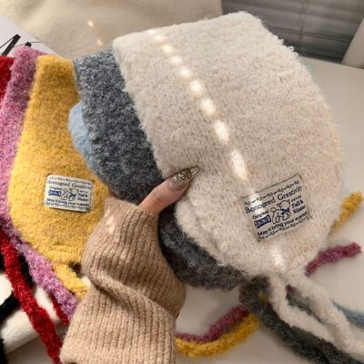 耳罩韩系ins时髦纯色百搭耳罩冬天保暖氛围感耳捂子多用针织发带