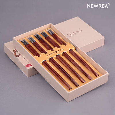 newrea新锐c级餐具5双不锈钢筷子
