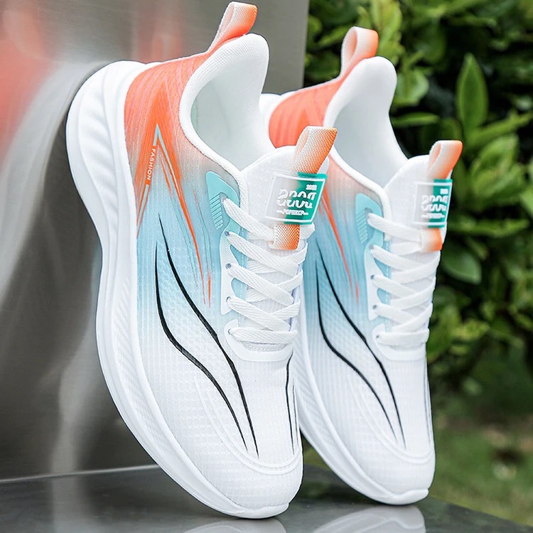 国货品牌春季男鞋防臭透气运动鞋轻便软底跑步鞋男低帮休闲潮鞋子