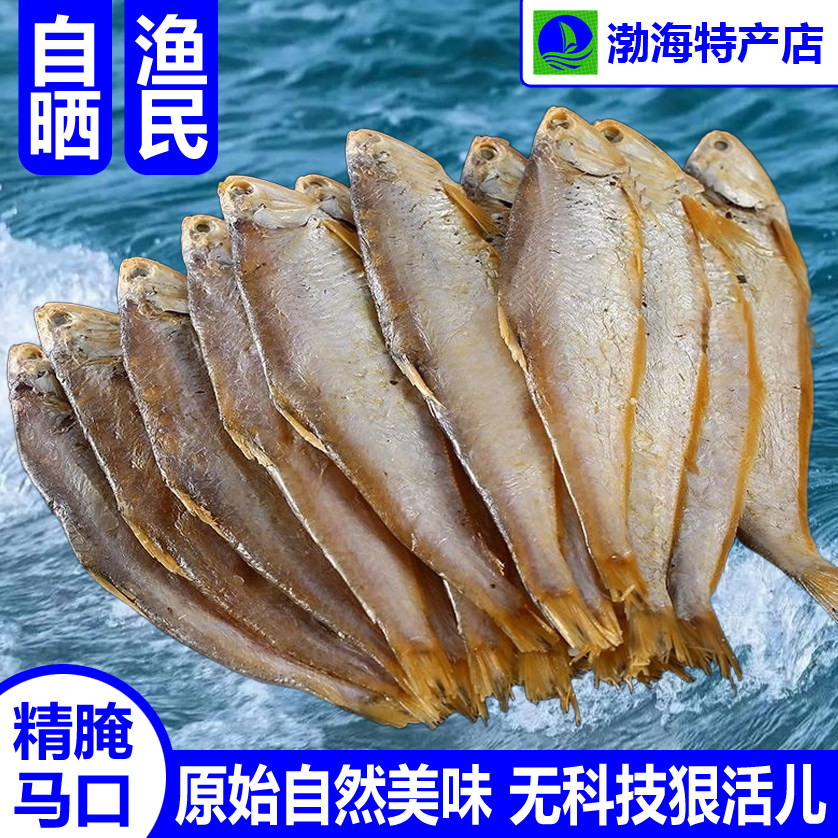 腌咸马口鱼干包邮黄鲫鱼毛扣鱼油扣鱼黄尖子海鲜鱼类制品山东水产