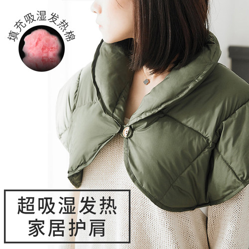保暖睡觉防寒女士薄款坎肩护颈椎