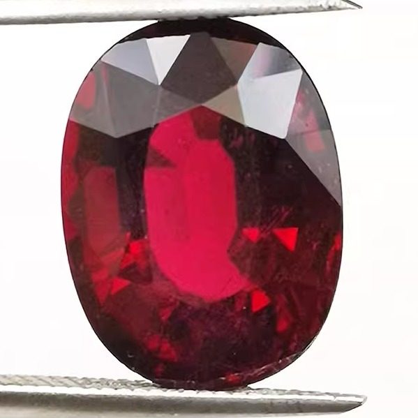 珠宝彩色宝石红碧玺Rubellite戒面裸石10.6克拉吊坠戒指耳钉促销