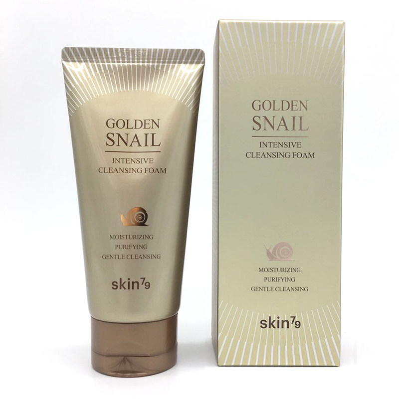新韩国skin79黄金蜗牛泡沫洗面奶保湿美白淡斑痘印紧致抗皱卸妆