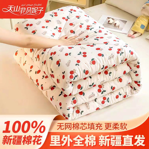 天山非凡妮子新疆纯棉绗缝被垫被