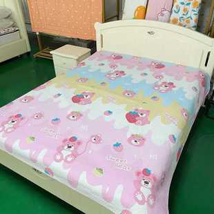 双面全棉床盖纯棉加厚床单软凉席舒适透气服帖