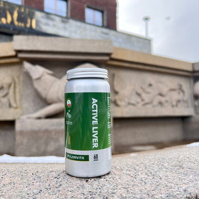挪威polarvita水飞蓟植物提取物Active Liver膳食补充胶囊60粒