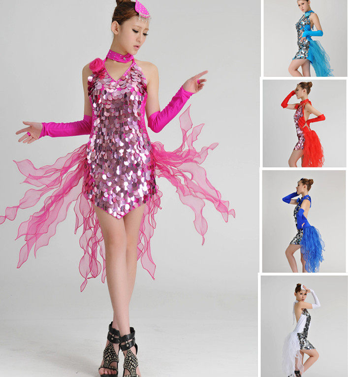 Dovetail Latin skirts Sequins square dance Costume Latin games clothing Customizablein the Sports/Yoga/Fitness/Fans supplies , Dance/Aerobics/Gymnastics , Latin , Latin dance costumes  category - from Buy2taobao.com to provide professional Taobao agent buy service