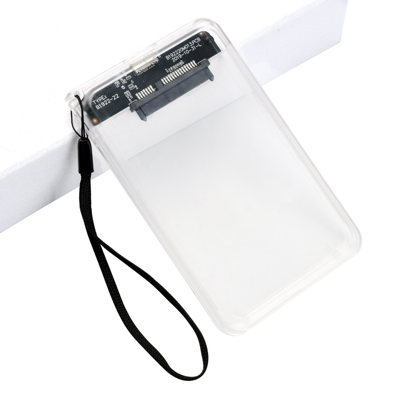 USB3.0 투명 모바일 하드 드라이브 상자 2.5인치 노트북 하드 드라이브 상자 SATA 직렬 하드 드라이브 솔리드 스테이트 SSD
