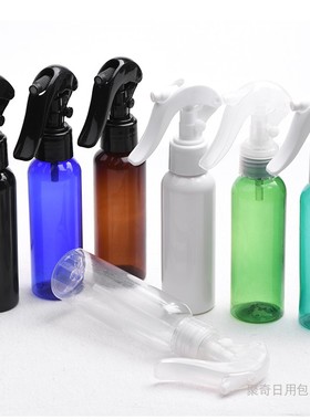 100ml毫升圆肩H03小老鼠喷雾瓶黑色白色棕色蓝色塑料化妆品分装瓶