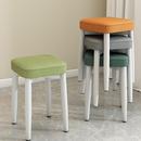 北欧方凳餐椅简约梳妆化妆椅子家用餐桌椅轻奢可摞叠放餐厅小凳子