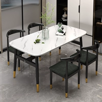 120*60 белый стол+4 темно -зеленый стул рога