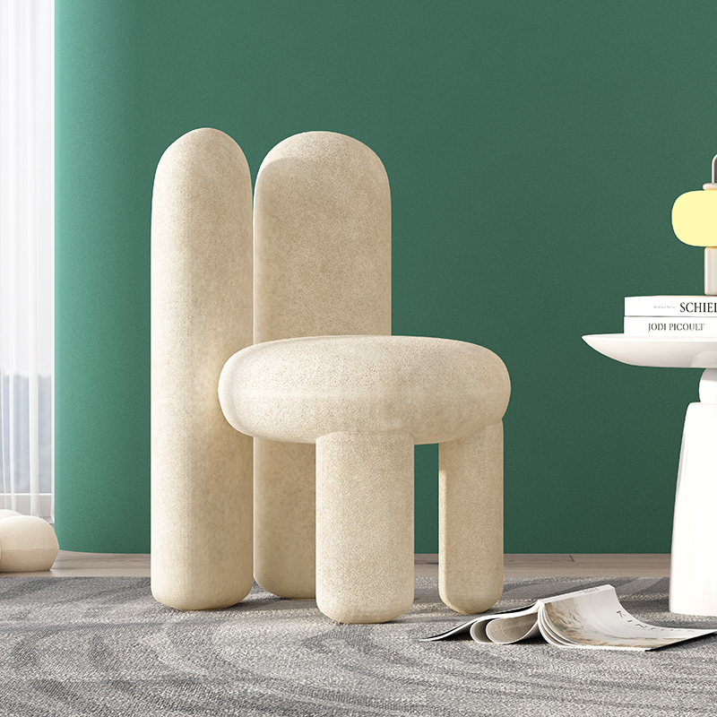 化妆椅梳妆凳异形椅子奶油风