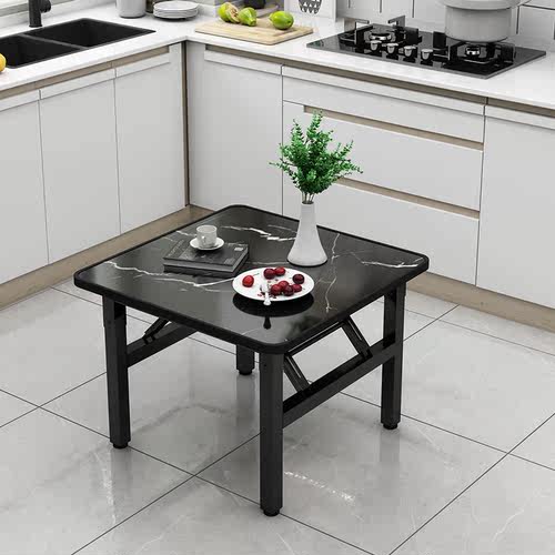 矮桌吃饭小桌子折叠餐桌地桌家用出租屋正方形便携户外摆摊桌长桌