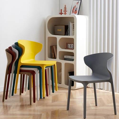 北欧家用椅子网红塑料休闲椅