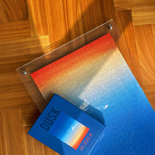 亚克力拼图框ensky拼图框平面双透明砌图挂墙展示框500片1000块