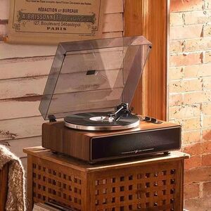 木质动磁唱头仿古黑胶唱片机复古留声机现代电唱机蓝牙音响音箱