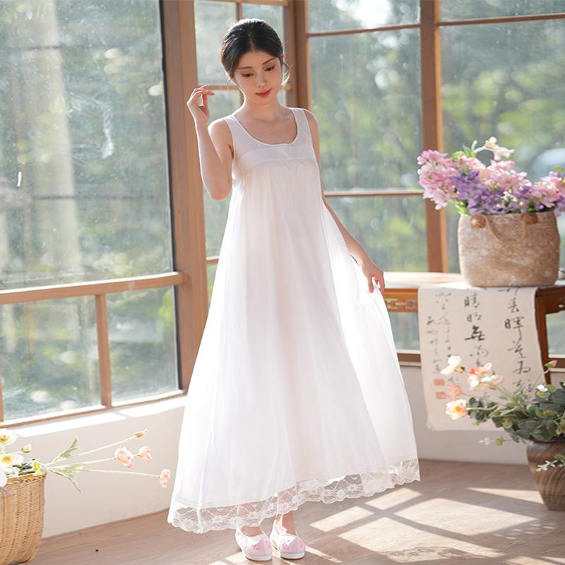 朝鲜族硬纱衬裙吊带裙撑韩服延吉