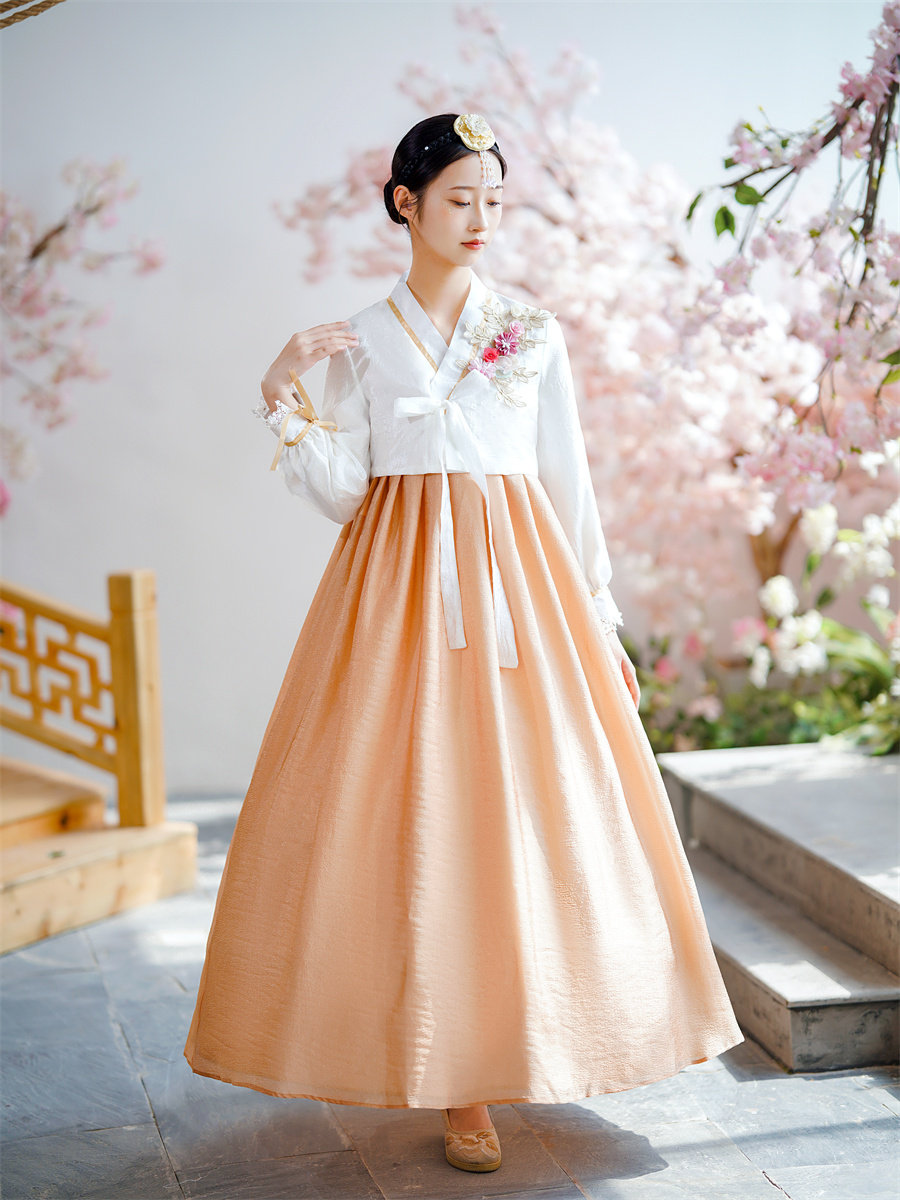 韩服大长今古装女团长裙舞台朝鲜族摄影直播表演写真套装民族服装