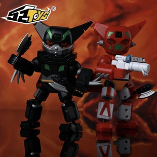 52TOYS 盖塔机器人1号 三一万能侠 万能匣红黑色变形玩具模型可变