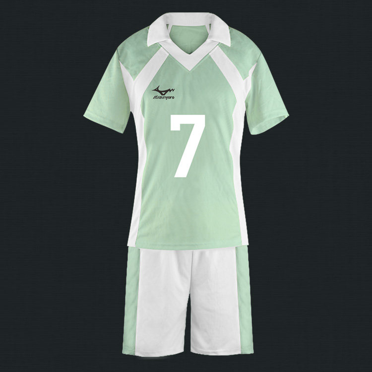 排球少年青叶城西运动短袖短裤套装二次元卡通动漫周边衣服青少年