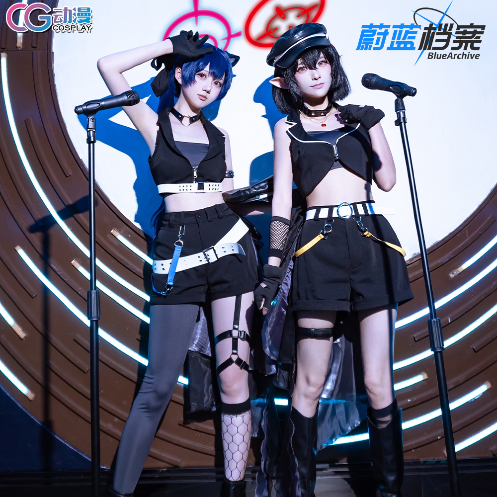 CGCOS的小铺   蔚蓝 碧蓝档案 绫音 芹香 cos服 女裙偶像演出