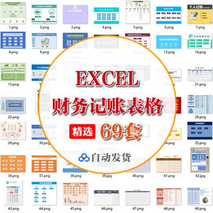 公司财务表格内账会计做账收支表出纳记账管理系统excel表格报表