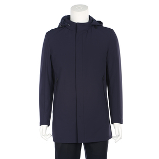 专柜同步2020冬季新款金利来男风衣中长款羽绒服带帽MJF20131408