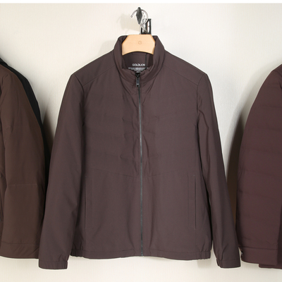 金利来男装立领羽绒服短款保暖