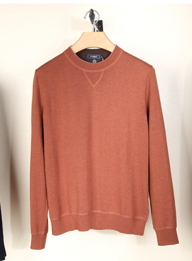 金利来男装羊毛衫男圆领2023新款可机洗羊绒毛衣MCWF11913206-42