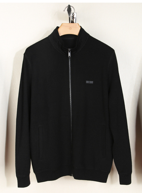 金利来针织男装外套秋冬季立领羊毛衫男士休闲夹克MWK22131406-99