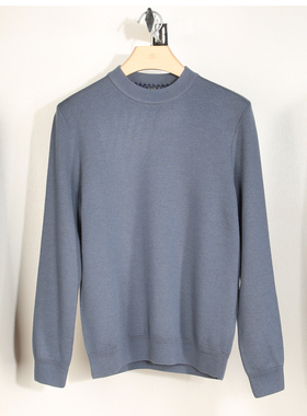 金利来男装羊毛衫男秋冬季厚款保暖圆领纯色毛衣MCWF16914147-58
