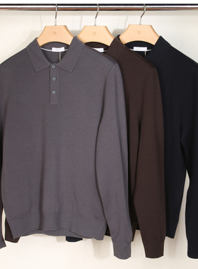 金利来男装羊毛衫男2024秋冬季新款翻领针织衫毛衣MHSG16926002